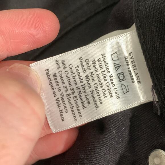 Everlane Women’s Skinny Jeans Black Size 26 - Picture 5 of 6